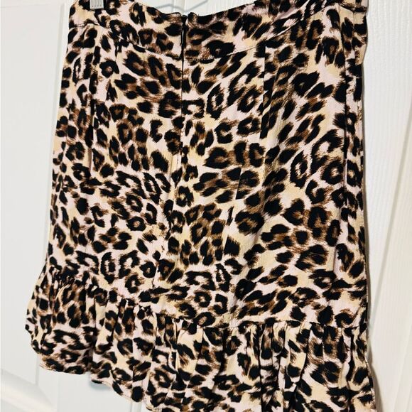 Urban Outfitters Tan Cream Mini Wrap Skirt - Picture 5 of 8